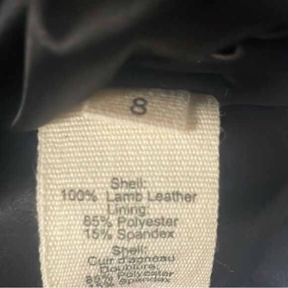 L’Agence Black Leather Mini Skirt - Picture 3 of 6